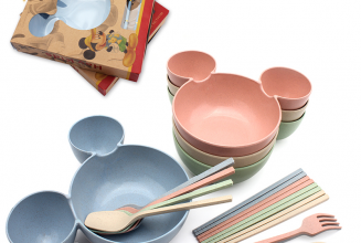 小麦米奇餐具4件套