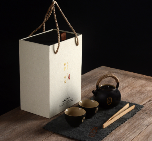 黑陶简茶5件套
